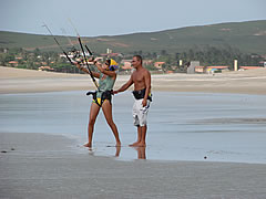 Instrutor de kitesurf em Jericoacoara